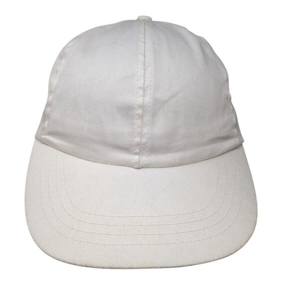 Unbranded Snapback Cap White One Size Adjustable 6 Panel Outdoor Cotton - Picture 1 of 9